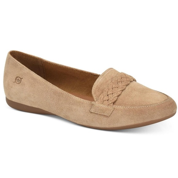 Born Shoes - Born Womens Mirror Leather Comfort Loafers Tan 11